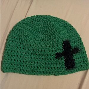 Handmade Crochet Cross Beanie